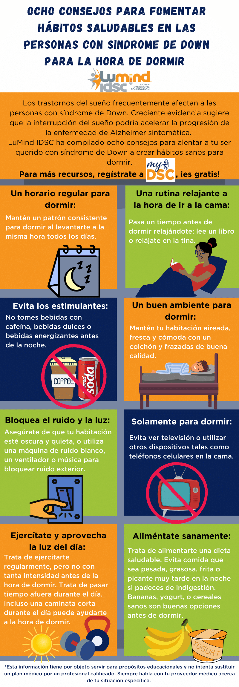 espanol sleep tips infographic